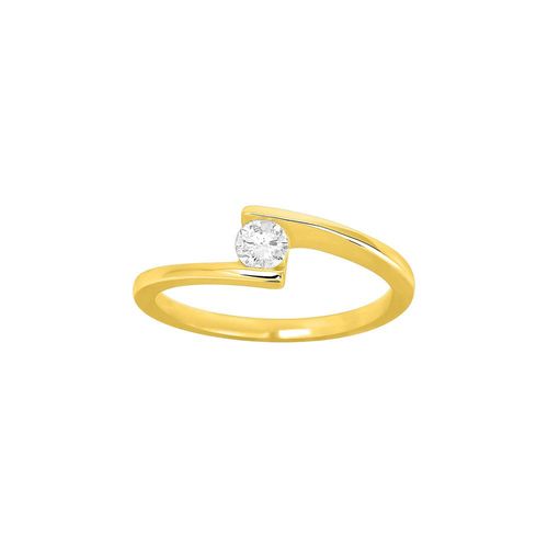 Bague Femme - Or 18 Carats - Diamant 0,23 Carats