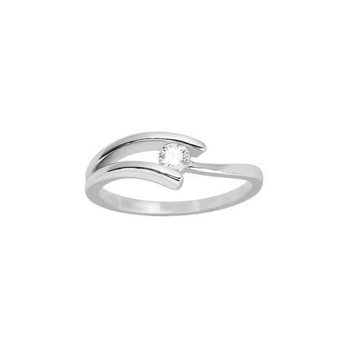 Bague Femme - Or 18 Carats - Diamant 0,14 Carats