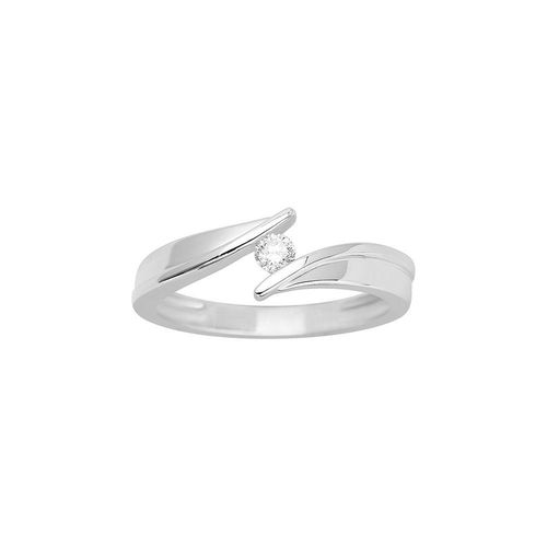 Bague Femme - Or 18 Carats - Diamant 0,1 Carats