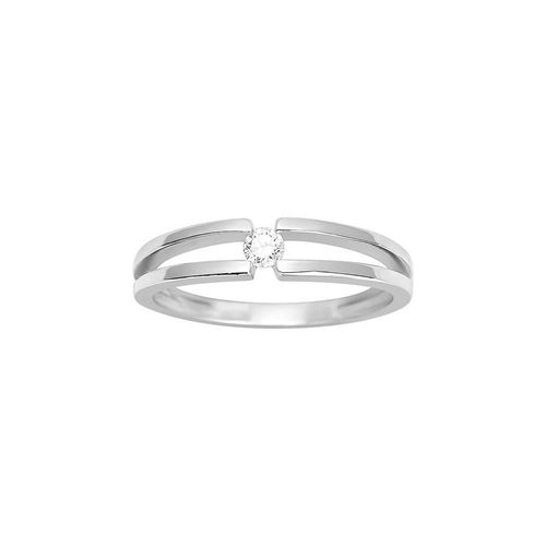 Bague Femme - Or 18 Carats - Diamant 0,08 Carats