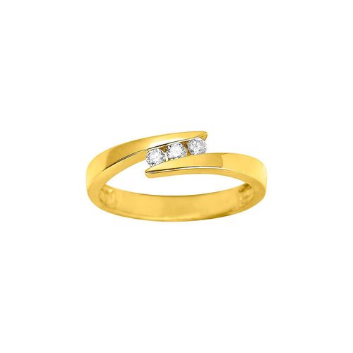 Bague Femme - Or 18 Carats - Diamant 0,12 Carats