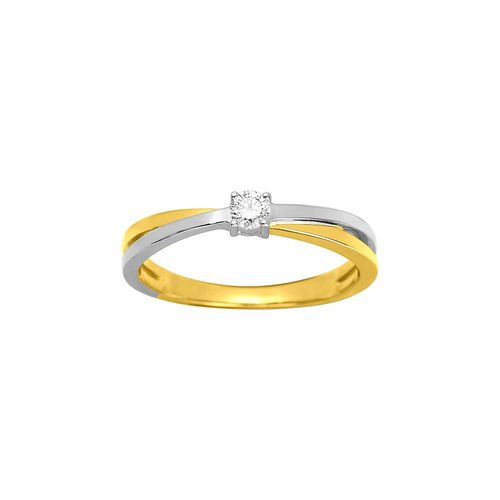 Bague Femme - Or 18 Carats - Diamant 0,1 Carats