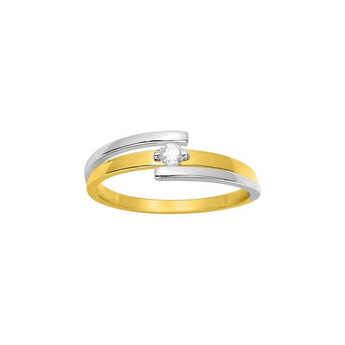 Bague Femme - Or 18 Carats - Diamant 0,07 Carats