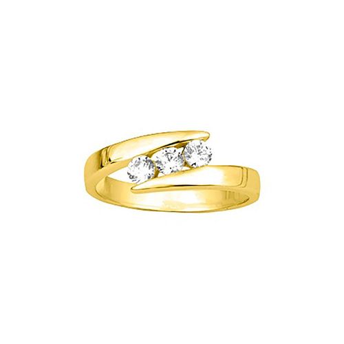 Bague Femme - Oxyde De Zirconium - Or 18 Carats