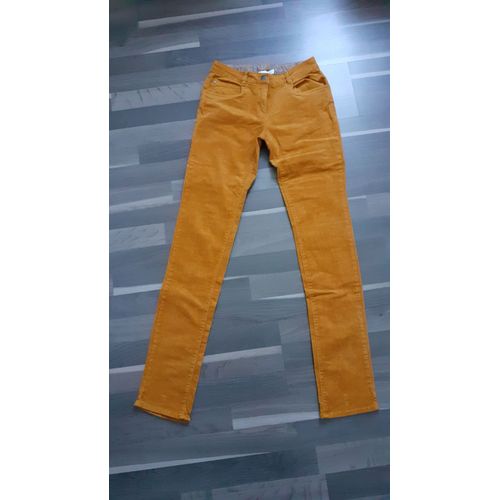 Pantalon Velours Jaune 14 Ans Orchestra Neuf