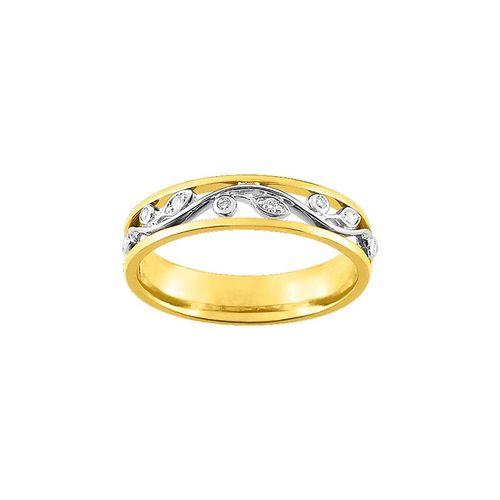 Bague Femme - Or 18 Carats - Diamant 0.06 Carats