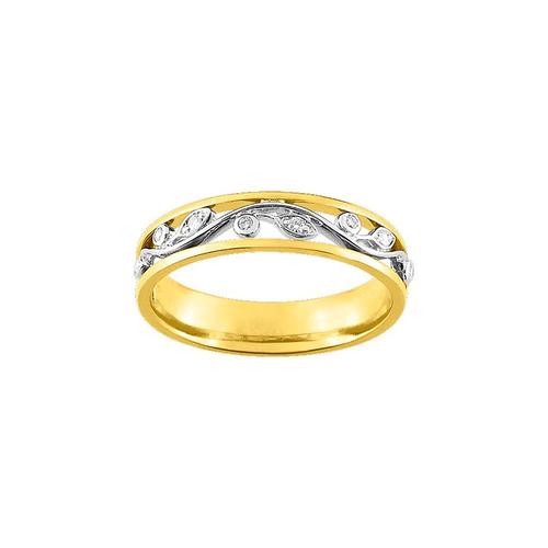 Bague Femme - Or 18 Carats - Diamant 0.06 Carats