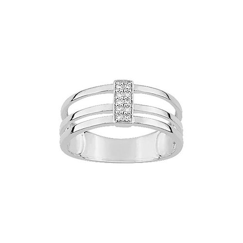 Bague Femme - Or 18 Carats - Diamant 0,06 Carats