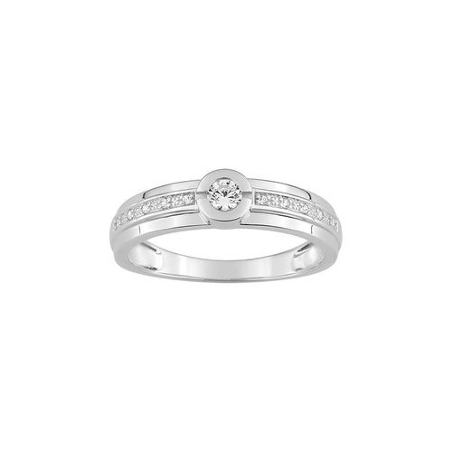 Bague Femme - Or 18 Carats - Diamant 0,13 Carats