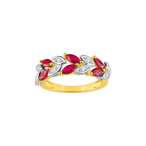 Bague Femme - Rubis - Or 18 Carats