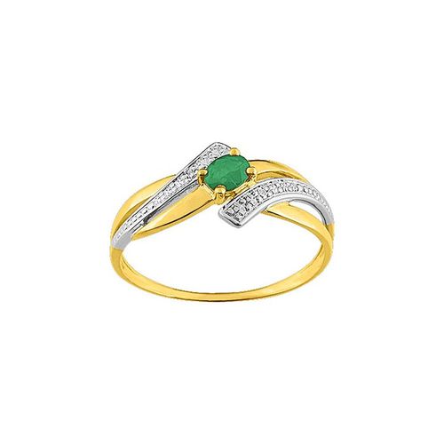 Bague Femme - Emeraude - Or 18 Carats