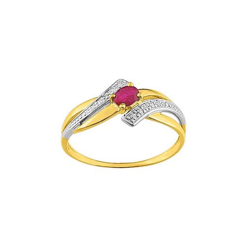 Bague Femme - Rubis - Or 18 Carats