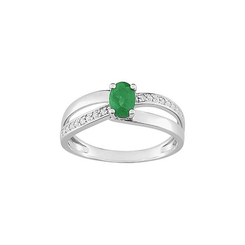 Bague Femme - Emeraude Et Or 18 Carats