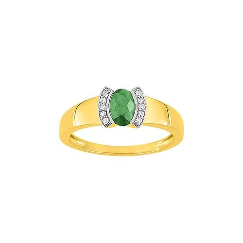 Bague Femme - Emeraude Et Or 18 Carats