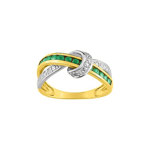 Bague Femme - Emeraude - Or 18 Carats