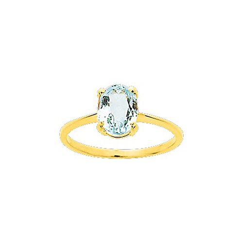 Bague Femme - Aigue Marine - Or 18 Carats