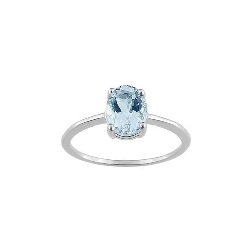 Bague Femme - Aigue Marine - Or 18 Carats