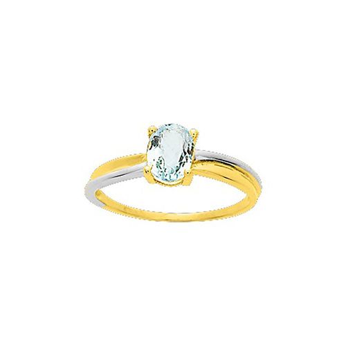 Bague Femme - Aigue Marine - Or 18 Carats
