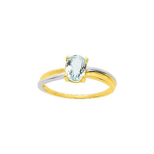 Bague Femme - Aigue Marine - Or 18 Carats