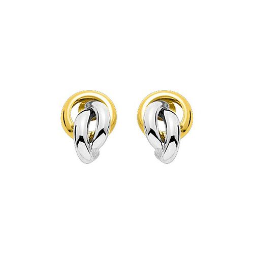 Créoles Bicolores Femme - Or 18 Carats