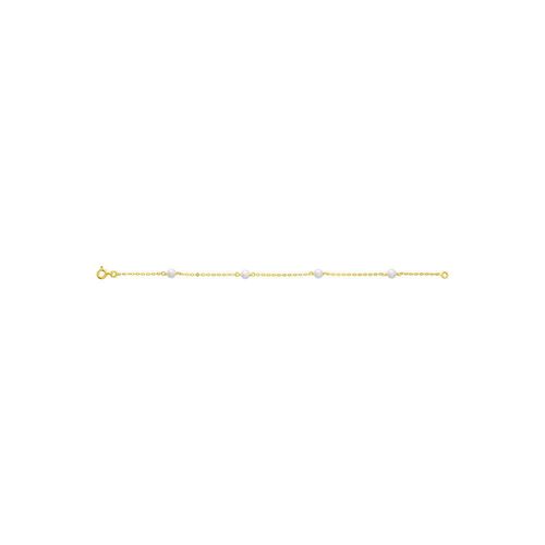 Bracelet Femme 18 Cm - Perle - Or 18 Carats