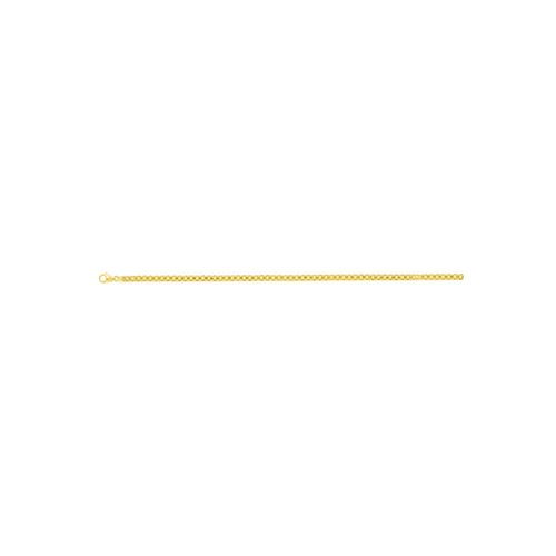 Bracelet Femme 18 Cm - Maille Bismarck - Or 18 Carats - Largeur 3.1 Mm