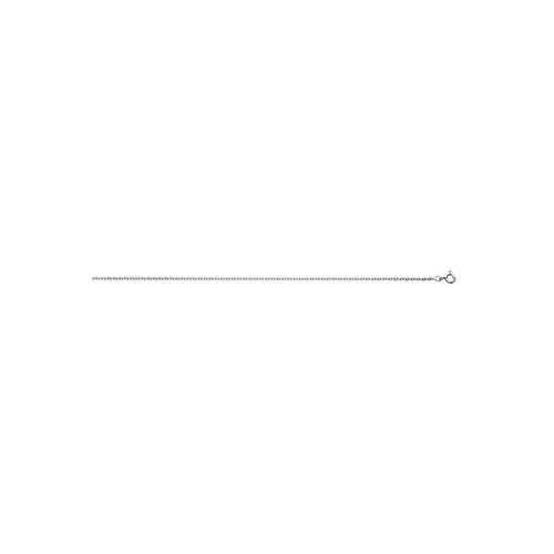 Chaîne Femme 40 Cm - Maille Forçat Rond - Or Blanc 18 Carats - Largeur 1.75 Mm