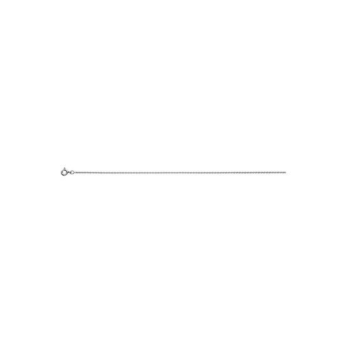 Chaîne Femme 40 Cm - Maille Forçat Rond - Or Blanc 18 Carats - Largeur 1.45 Mm