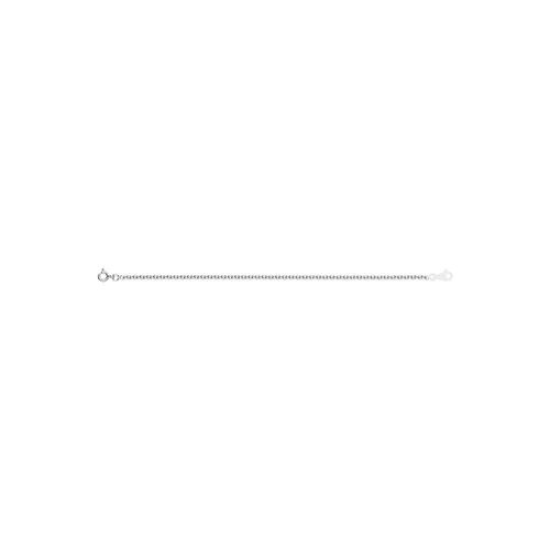 Chaîne Femme 40 Cm - Maille Forçat Rond - Or Blanc 18 Carats - Largeur 2.38 Mm