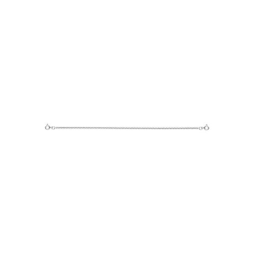 Chaîne Femme 40 Cm - Maille Forçat Rond - Or Blanc 18 Carats - Largeur 2.10 Mm
