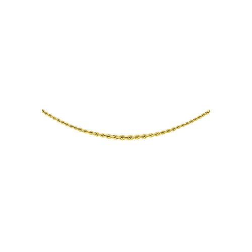 Collier Femme 42 Cm - Maille Corde - Or 18 Carats