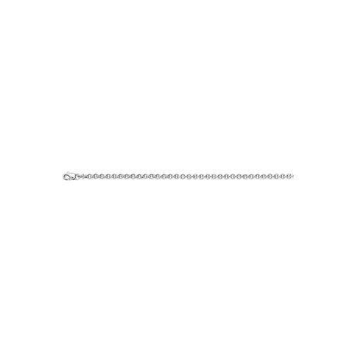 Bracelet Femme 18 Cm - Jaseron - Or Blanc 18 Carats - Largeur 4 Mm