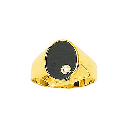 Chevalière Homme - Onyx - Or 18 Carats