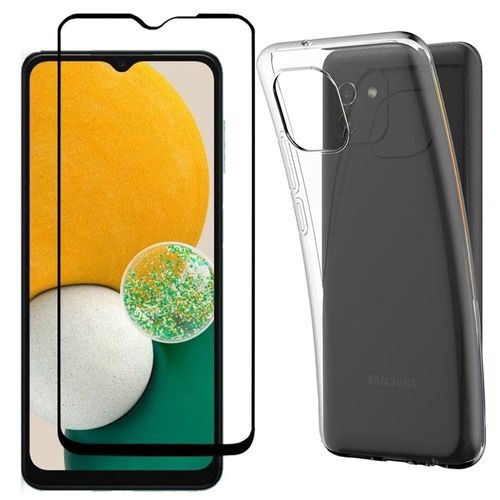 Protection Intégrale 360 Degres Samsung Galaxy A03 4g : Coque Gel De Protection En Tpu Invisible Arrière Transparente Et Protection Écran Full Cover Noir Samsung Galaxy A03 4g - Accessoires Pochette Case