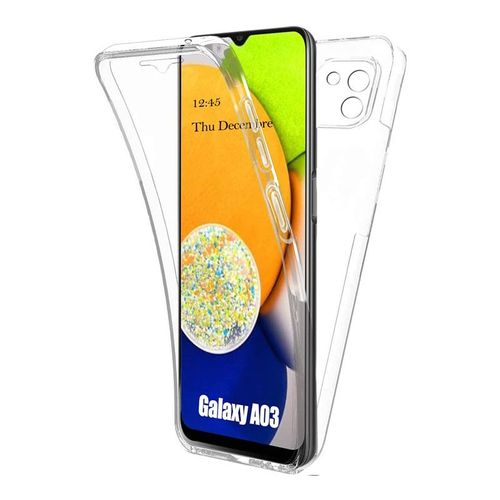 Coque 360 Degrés Samsung Galaxy A03 4g Protection Intégrale Arrière Pc Case Et Avant Tpu Transparente Smartphone - Accessoires Pochette Exceptional Case