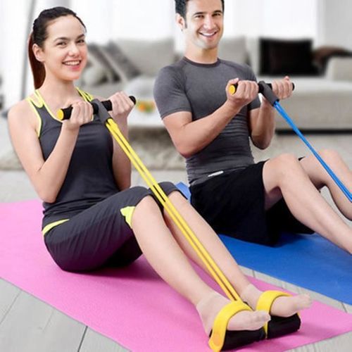 Bandes Corde ?Lastiques R?Sistance D'exercices Pour Musculation Yoga Fitness (Bleu)