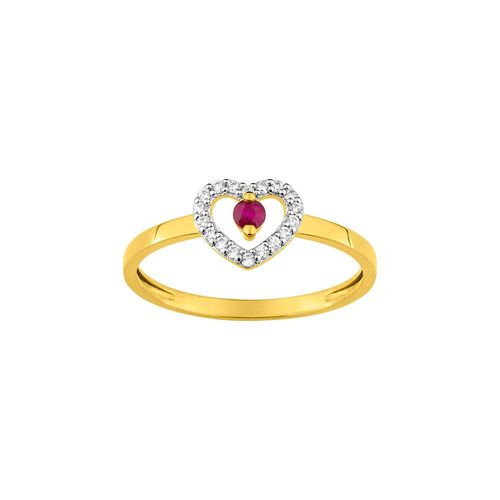 Bague Femme - Rubis - Or 9 Carats