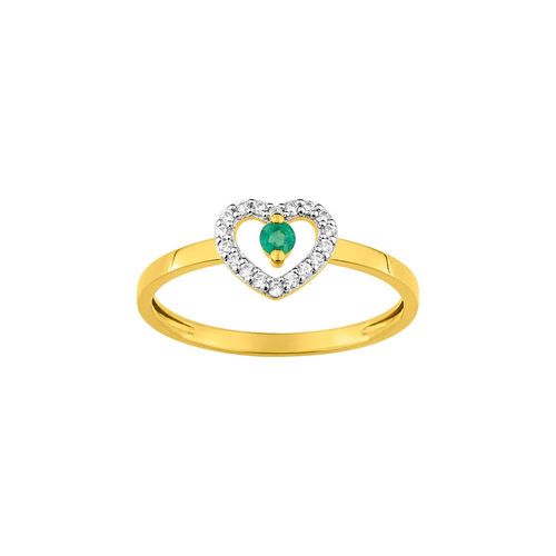 Bague Femme - Emeraude - Or 9 Carats