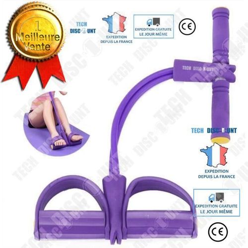 Td® Bande De Résistance Fitness Musculation Yoga Pour Traction Élastique Sport Gymnastique Latex Mousse Ventre Multifonction