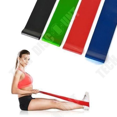 Td® Lot De 4 Bandes De Résistance Élastique Latex Pour Salle De Gym, Exercice, Yoga, Pilâtes, Kinésithérapie, Rééducation & ...