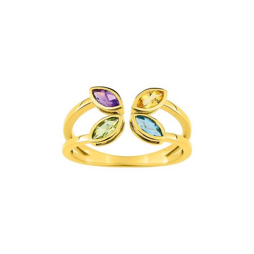 Bague Femme - Multi Pierres Fines - Or 9 Carats