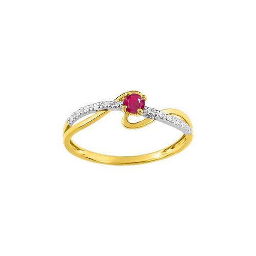 Bague Femme - Rubis - Or 9 Carats