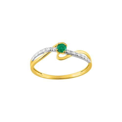 Bague Femme - Émeraude - Or 9 Carats