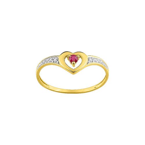 Bague Femme - Rubis - Or 9 Carats