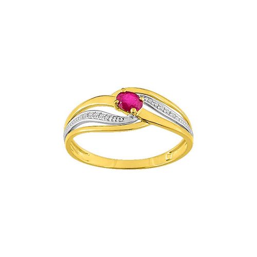 Bague Femme - Rubis - Or 9 Carats