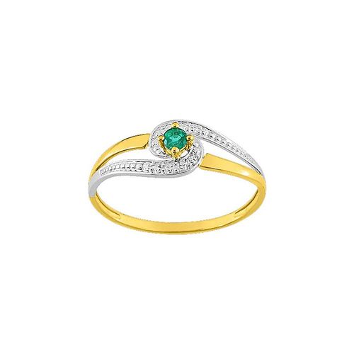 Bague Femme - Émeraude - Or 9 Carats