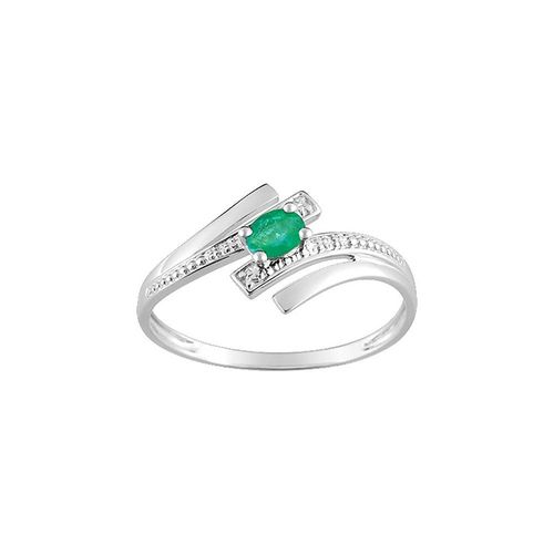 Bague Femme - Émeraude - Or 9 Carats