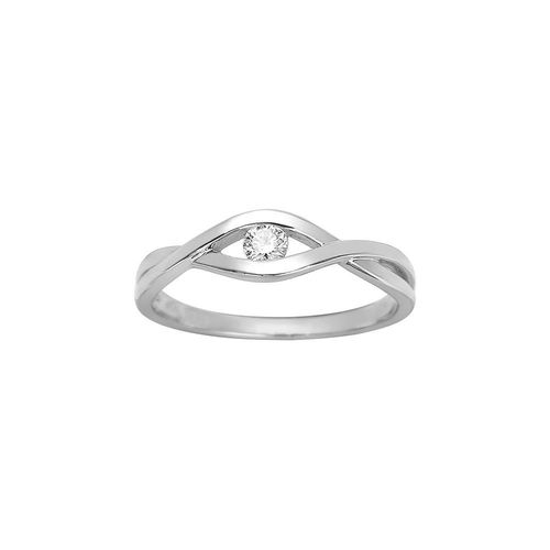 Bague Femme - Or 18 Carats - Diamant 0,1 Carats