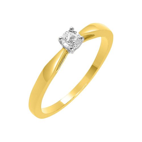 Bague Femme - Or 18 Carats - Diamant 0,18 Carats