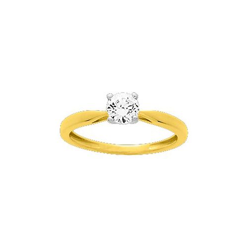 Bague Femme - Oxyde De Zirconium - Or 18 Carats